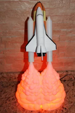 Space shuttle take off lamp