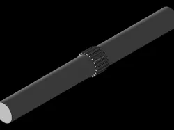 splined section + output shaft