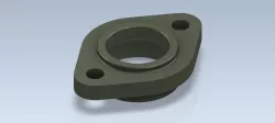Studycadcam 3D CAD Exercise 284/ Flange /  Autodesk Inventor Pro