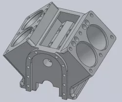 V4 engine block