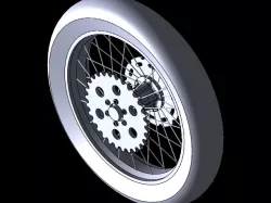WHEEL / MOTOCYCLE /  MOTORCYCLE REAR WHEEL