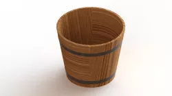 Wood_pot flowers_Furniture