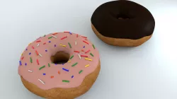 2 donuts 3D model