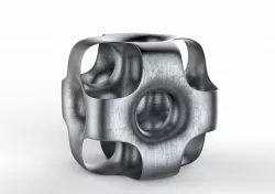 3D metal cube 3D model