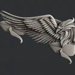 3d STL models for CNC router eagle 3D model