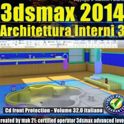 3ds max 2014 Architettura Interni 3 vol 32 Italiano cd front 3D model