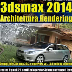 3ds max 2014 Architettura Rendering v13 Italiano cd front 3D model