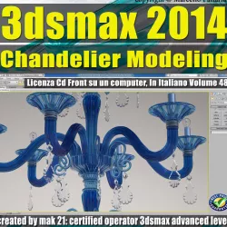 3ds max 2014 Chandelier Modeling vol  48 CD front 3D model