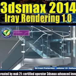 3ds max 2014 Iray Rendering Italiano cd front vol 1 3D model