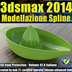 3ds max 2014 Modellazione Spline v 42 Italiano cd front 3D model