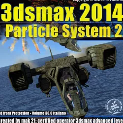 3ds max 2014 Particle System 2 volume 38 Italiano cd front 3D model