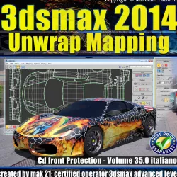 3ds max 2014 Unwrap Mapping vol 35 Italiano cd front 3D model