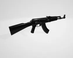 AK47-Machine Gun 3D model
