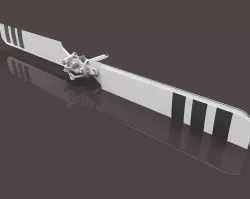 Bell 206 JetRanger Tail Rotor for Helicopter 3D model