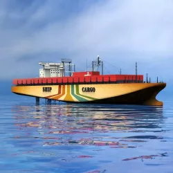 Cargo ship 3D model