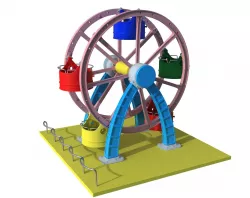 carousel cartoon  3D model
