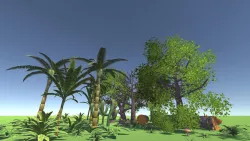 Cartoon Vegetation Low-poly  3D model