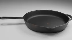 cast iron skillet 3D model