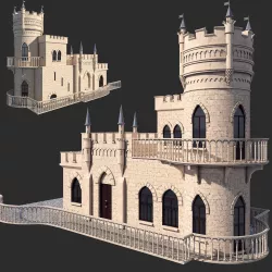 Castle swallow   3D model