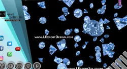 Diamonds Rain Cinema 4d Animation 3D model