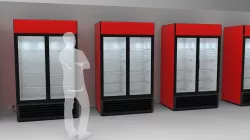 Double Door Cooler - Drinks Fridge Medium Size 3D model