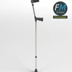 Elbow crutch 3D model