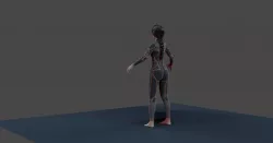 ellie female rigging  3D model