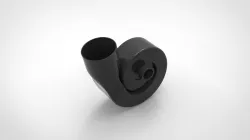 Engine Air Turbo Housing V6 Motor 3D model