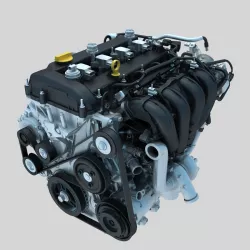 Engine animation 3D model