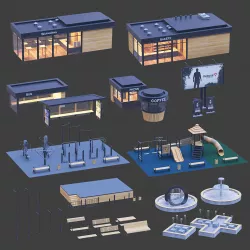 Exterior elements 3D model