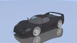 Ferrari F50 Low-poly  3D model