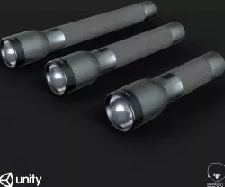 Flash Light PBR Specular Mobile LOD Sci-Fi Low-poly  3D model