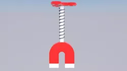 Flying Magnet With  Fidget Spinner  3D model