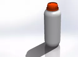 Garrafa de 1 litro PEAD com tampa / Bottle 1 Liters