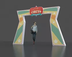 Gate Carnival 3D model
