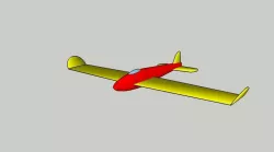 glider 3D model