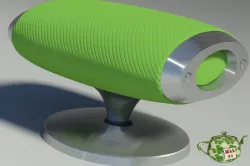Gluon pouf Moroso 3D model