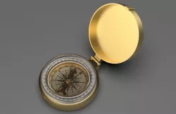 Gold Compass 3D model