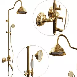 Good Buy Gold Bathroom Shower 3D model