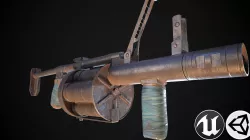 Grenade launcher Low-poly  3D model