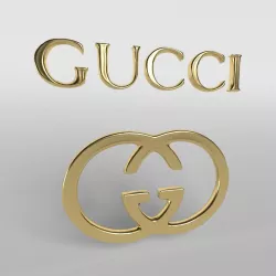 Gucci Logo 01 Low-poly  3D model