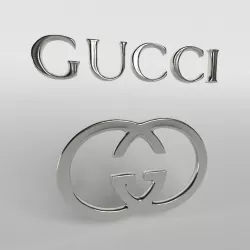 Gucci Logo 02 Low-poly  3D model