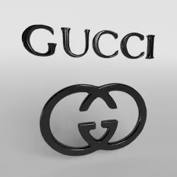 Gucci Logo 03 Low-poly  3D model