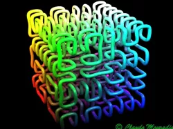 Hilbert cube with spline