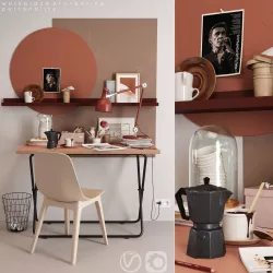 IKEA workplace 3D model