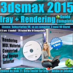 Iray piu 3ds max 2015 Rendering Guida Completa 3 mesi  3D model