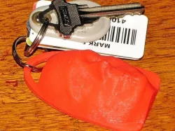 Keyfob / luggage tag / zipper pull from CT Scan