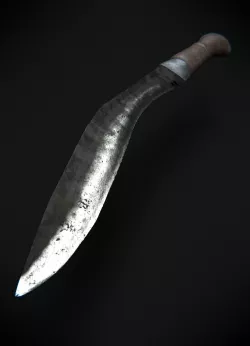 Khukurii Old Low-poly  3D model