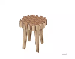 Lattice Stool  3D model