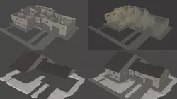 Layout 001 House Low-poly  3D model